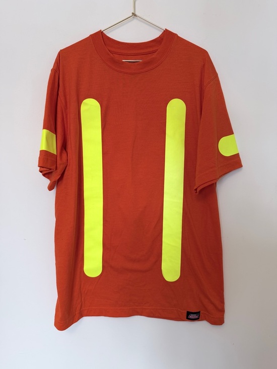 Dickies Other - Dickies Safety Orange Tee with Bright Yellow Print Reflective Details 🌎